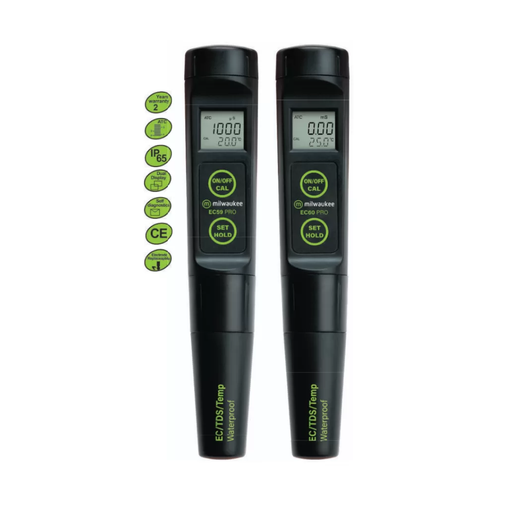EC59 PRO/EC60 PRO Medidores de CE/TDS/temperatura de bolsillo