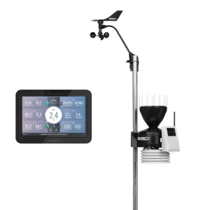 Estación meteorológica inalámbrica Vantage Pro2 con escudo de radiación estándar y consola WeatherLink - SKU 6252, 6252M