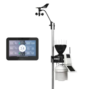 Wireless Vantage Pro2 con escudo de radiación aspirado por ventilador de 24 horas y consola WeatherLink - SKU 6253, 6253M